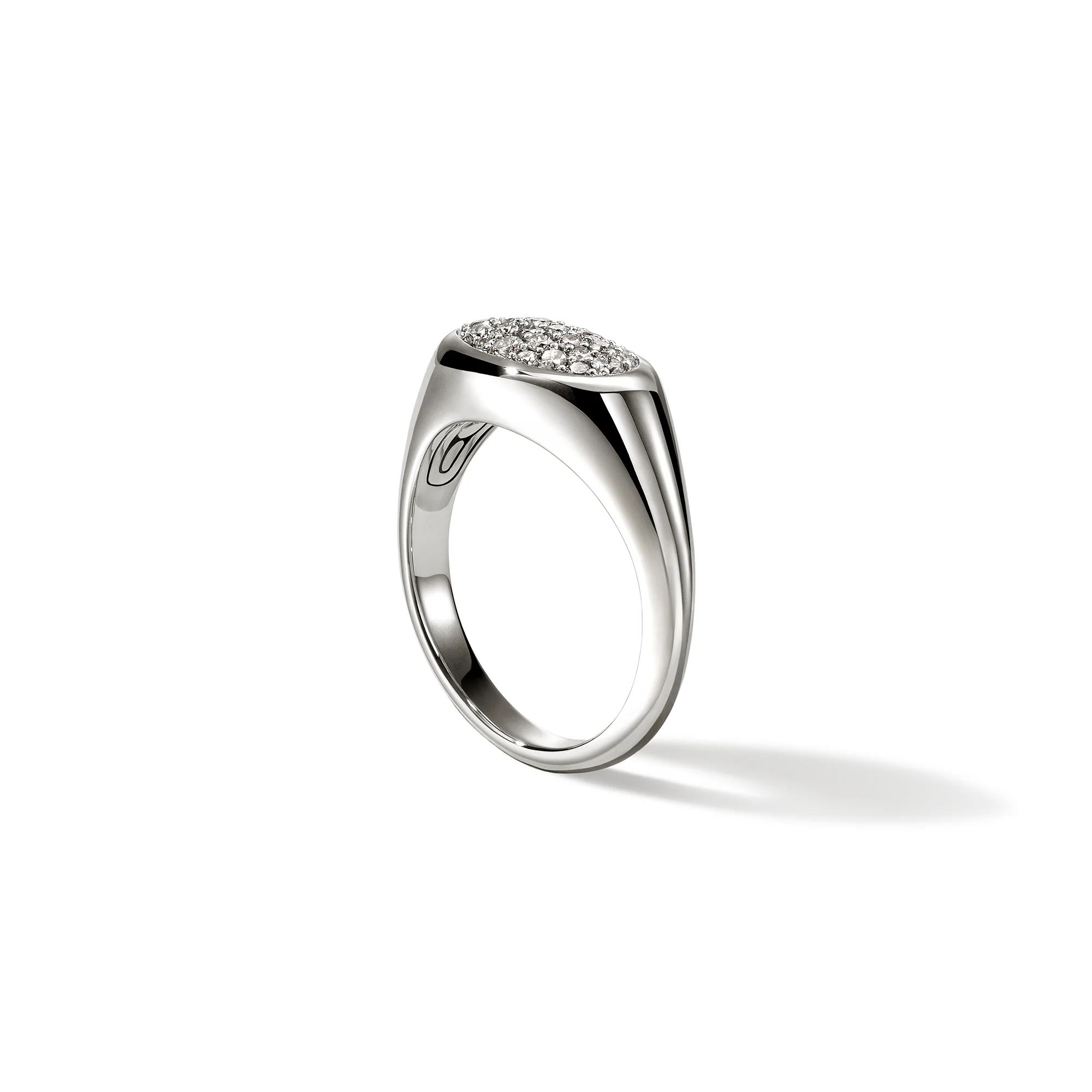 Pebble Ring, Sterling Silver, Diamonds|RBP9874772DI - Image 3