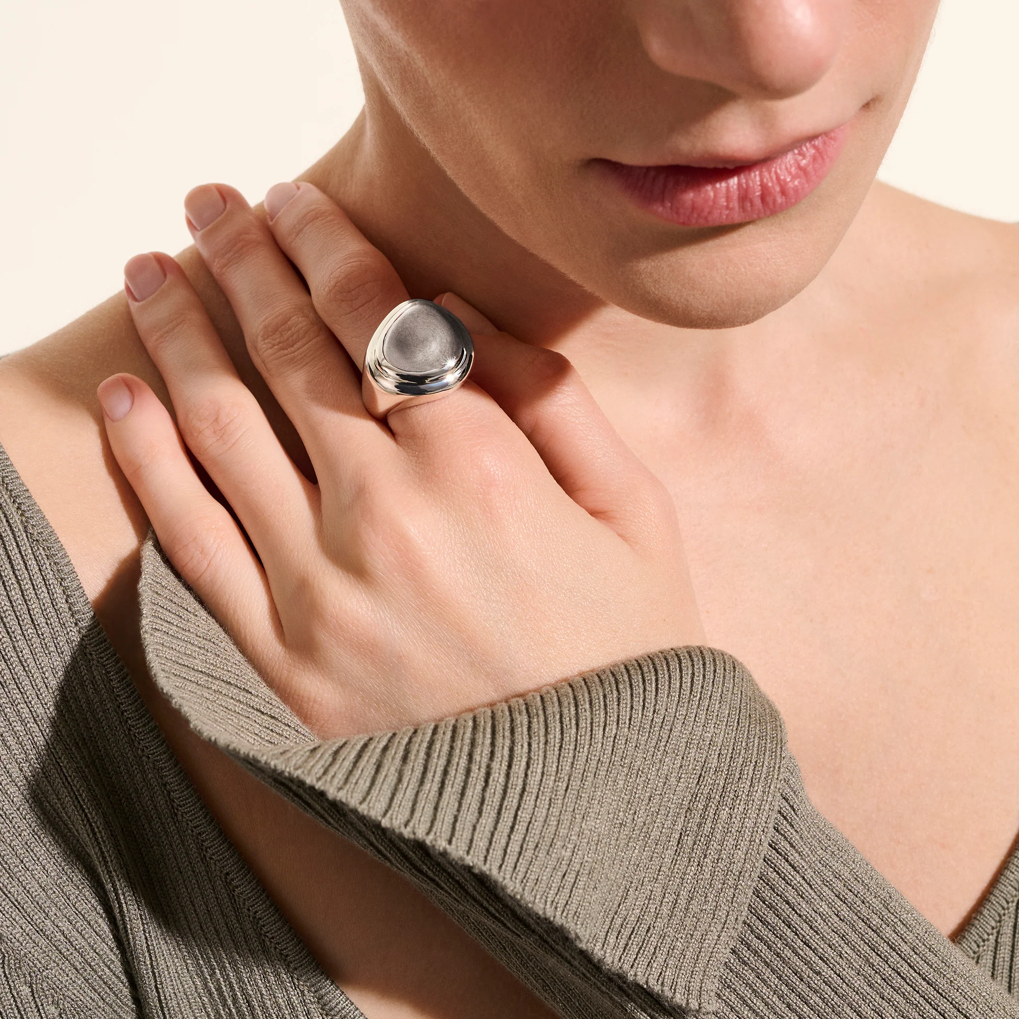 Pebble Ring, Sterling Silver|RB98746 - Image 6