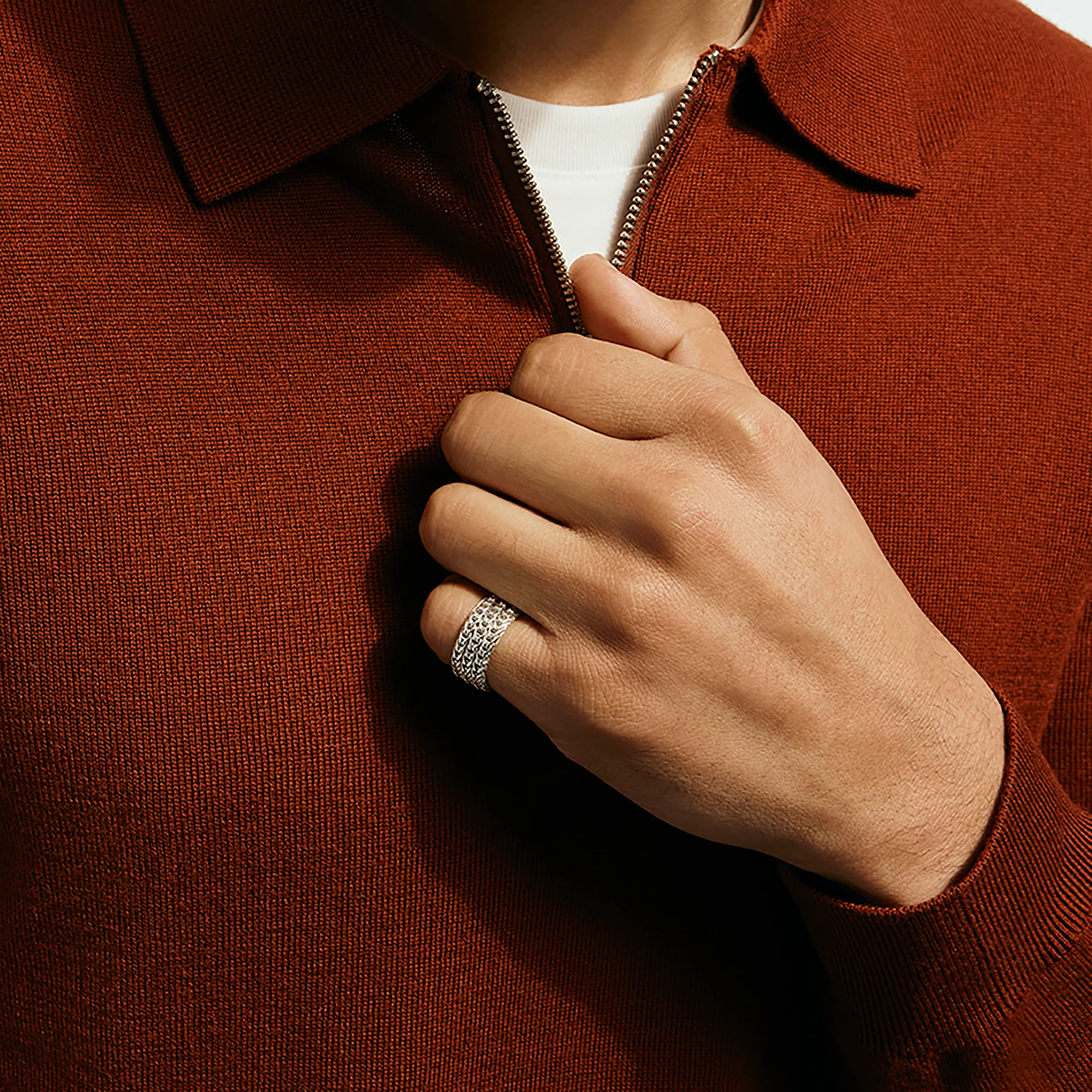Icon Link Ring, Sterling Silver, 9MM|RB900949 - Image 5