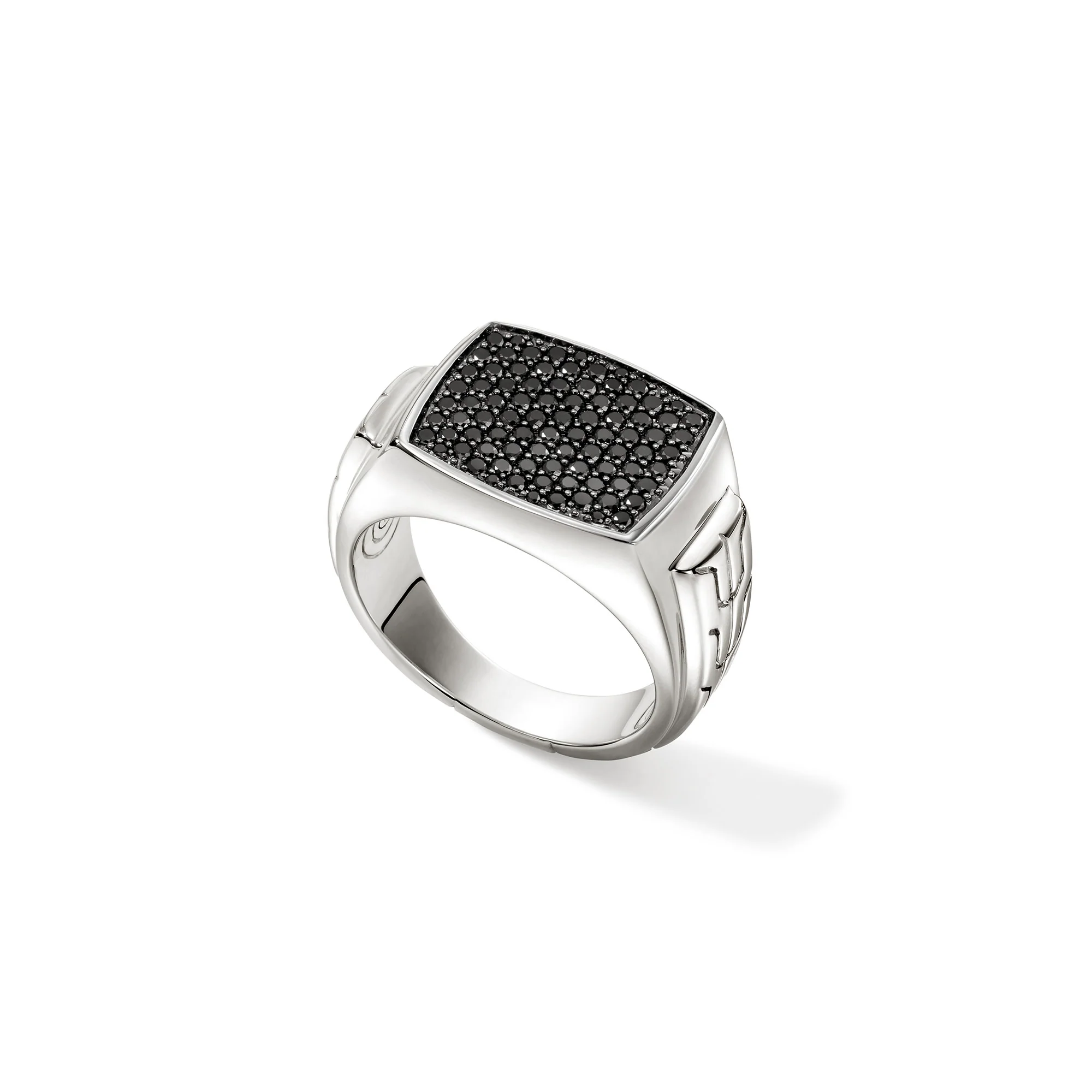 Signet Ring, Sterling Silver, Gemstones|RMS9010984BLS - Image 3