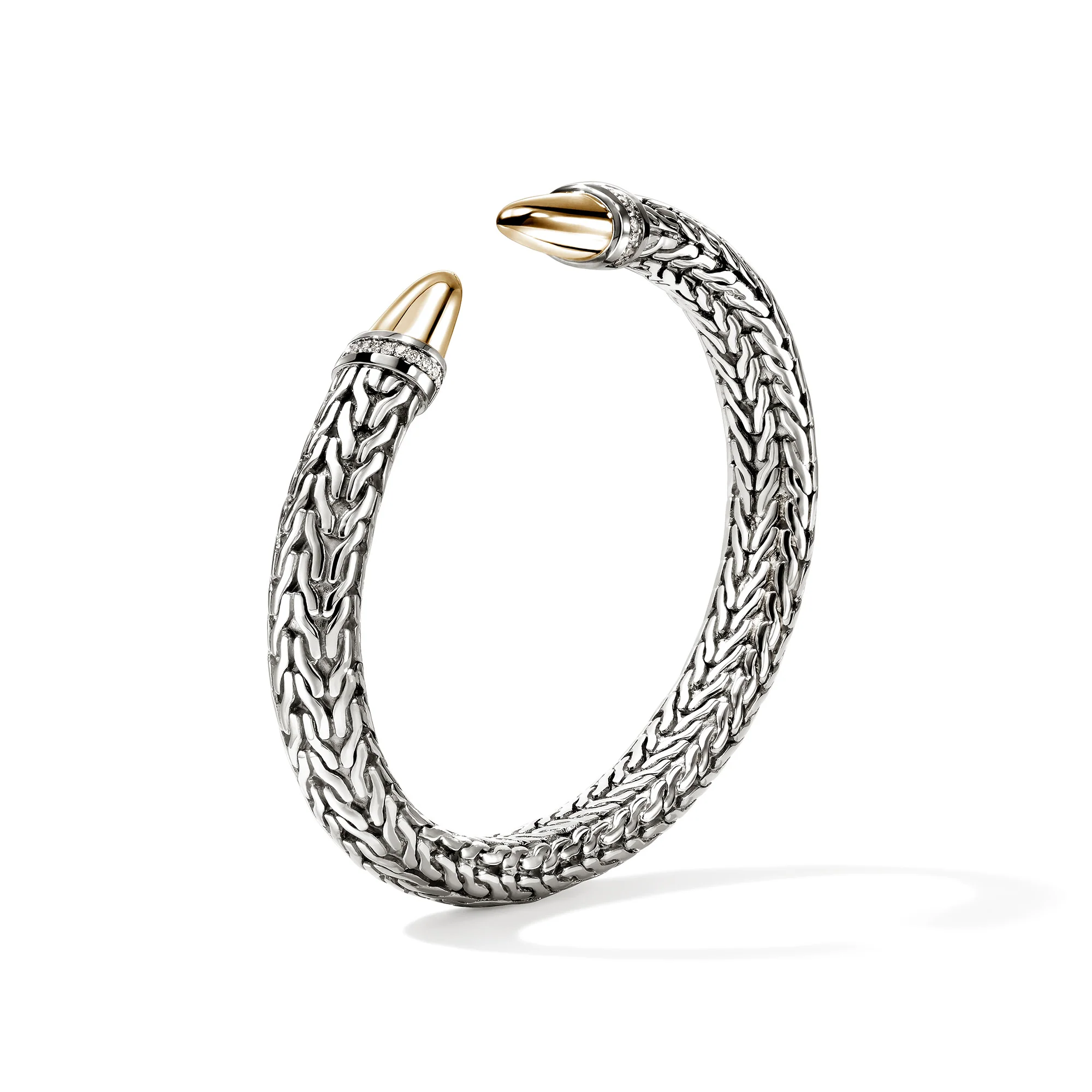 Spear 50 Flex Cuff, Gold, Sterling Silver, Diamonds|CZZP9889822DI - Image 3