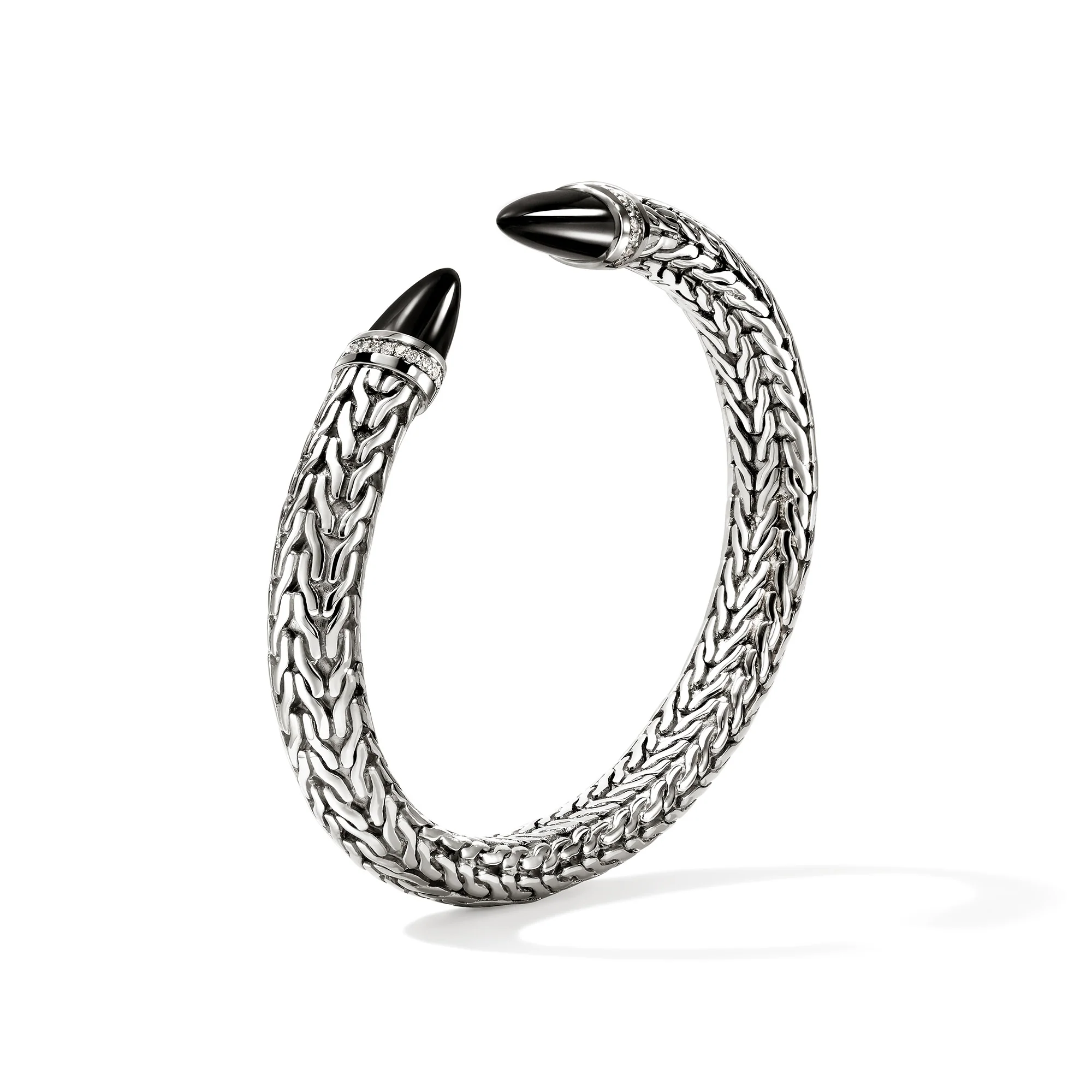 Spear 50 Flex Cuff, Sterling Silver, Black Onyx, Diamonds|CBS988981BONDI - Image 3