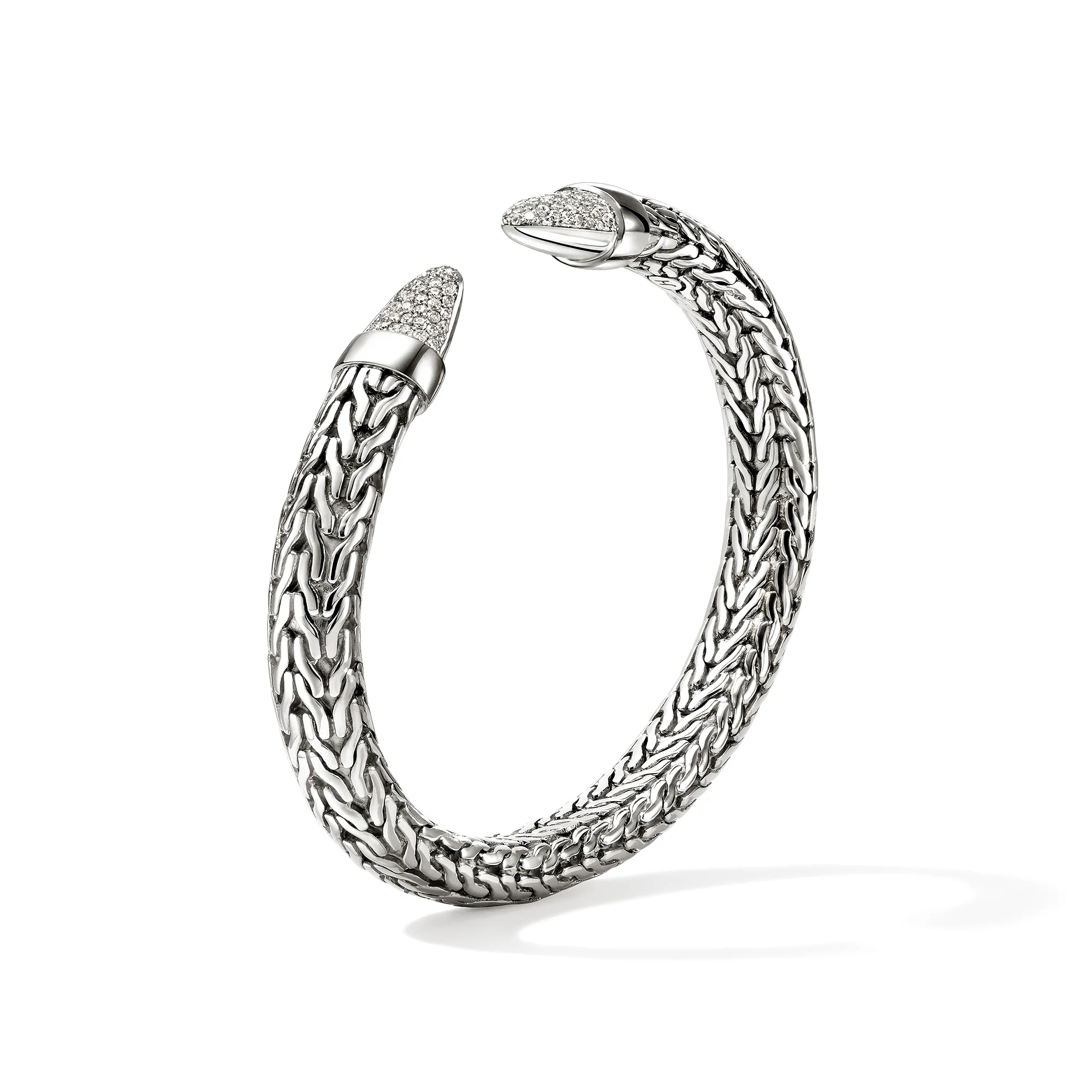 Spear 50 Flex Cuff, Sterling Silver, Diamonds|CBP987962DI - Image 3