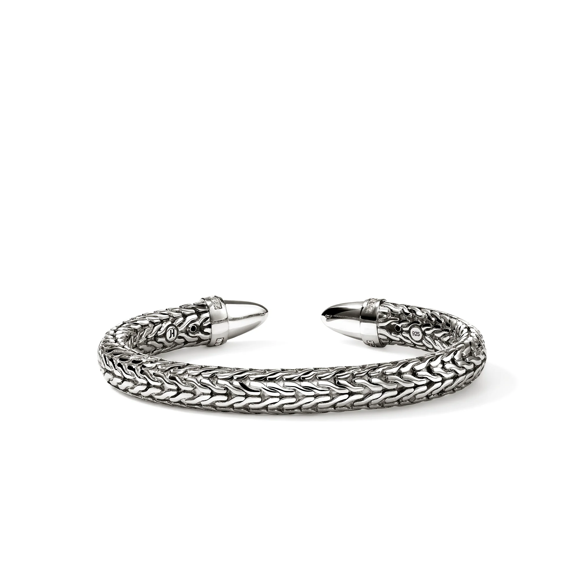 Spear 50 Flex Cuff, Sterling Silver, Diamonds|CBP988982DI - Image 4