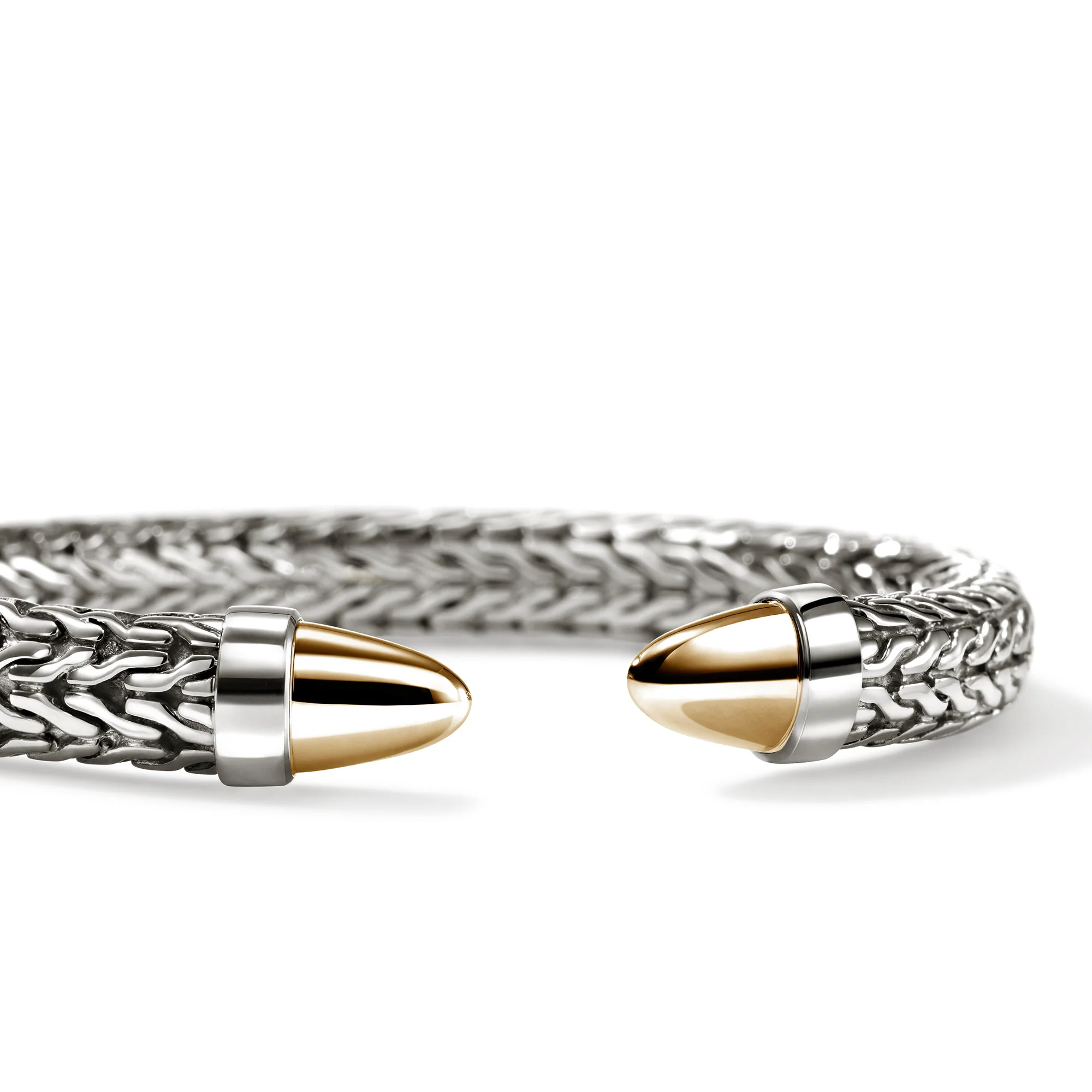 Spear 50 Flex Cuff, Sterling Silver, Gold|CZZ98796 - Image 2