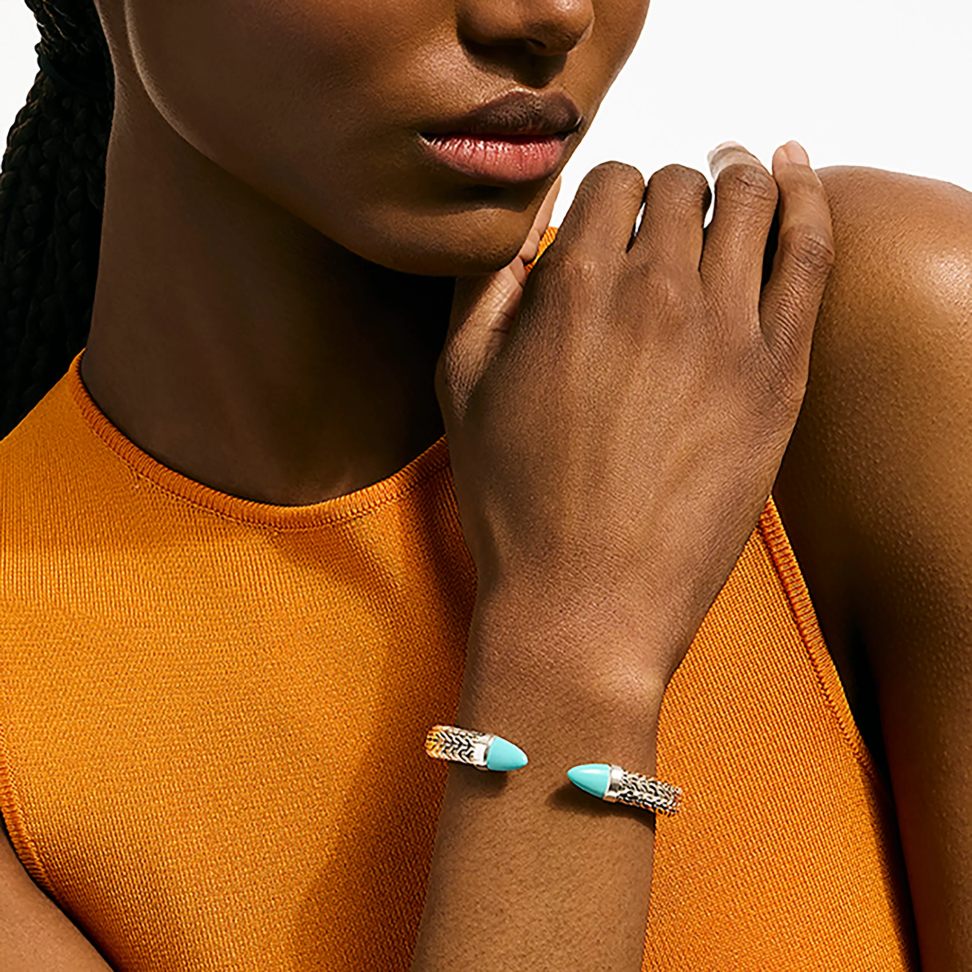 Spear 50 Flex Cuff, Sterling Silver, Turquoise|CBS987961TQ - Image 6
