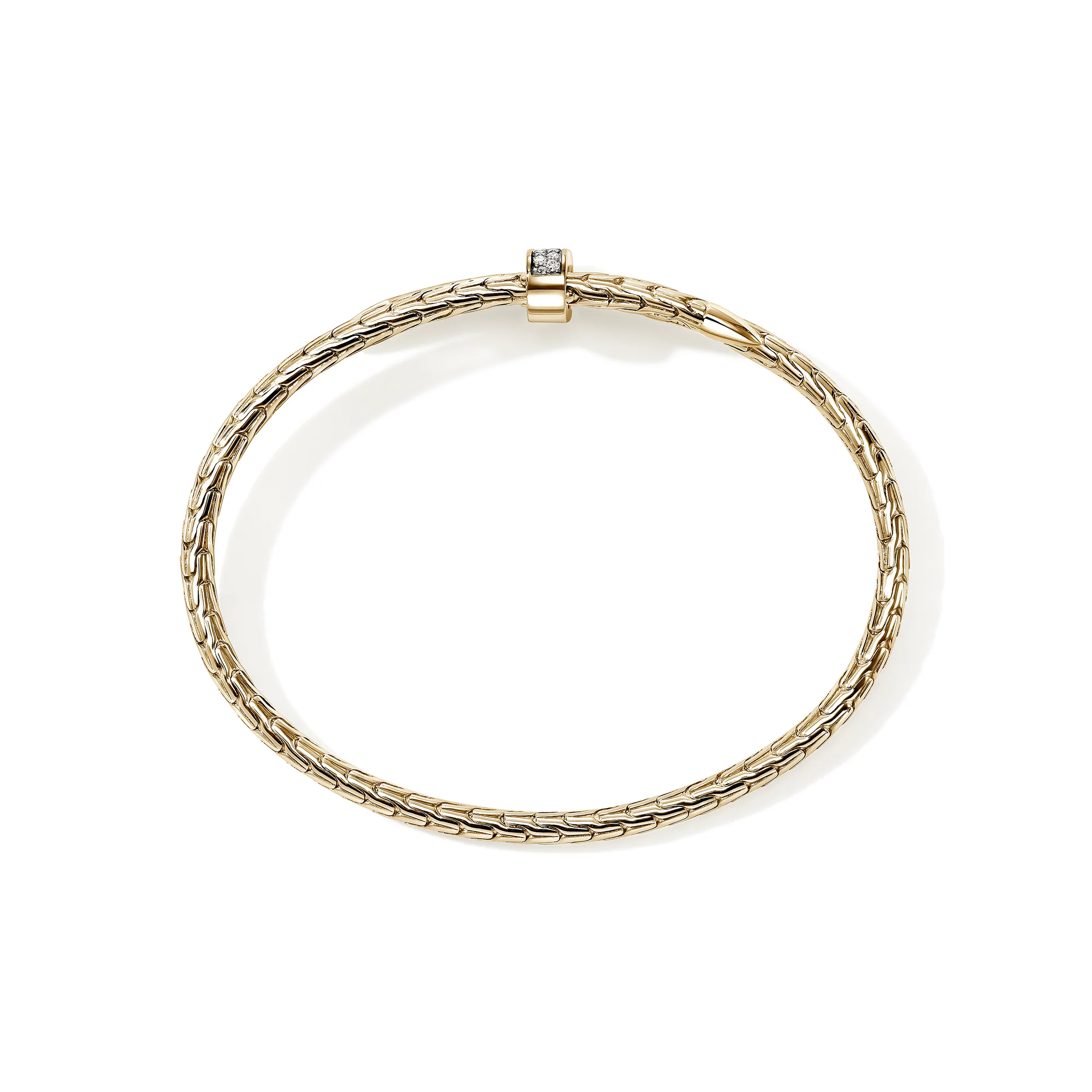 Spear Flex Cuff, Gold, Diamonds, 4MM|CGGX987872DI - Image 5