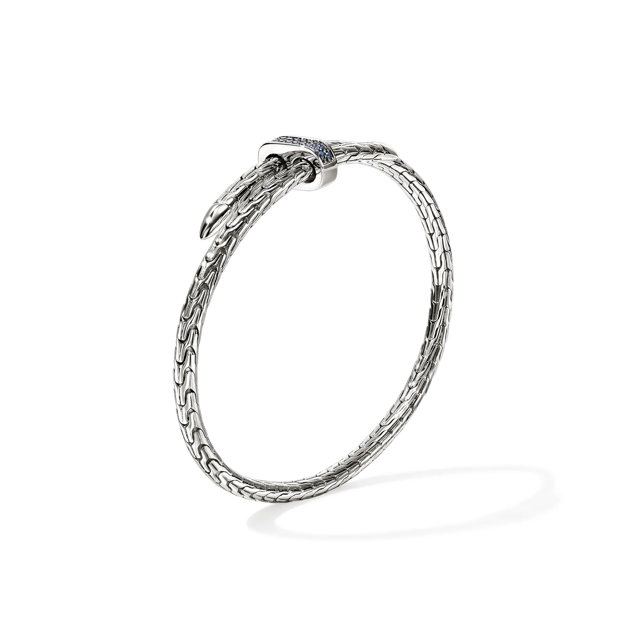 Spear Flex Cuff, Sterling Silver, Blue Sapphire, 4MM|CBS987874BSP - Image 3