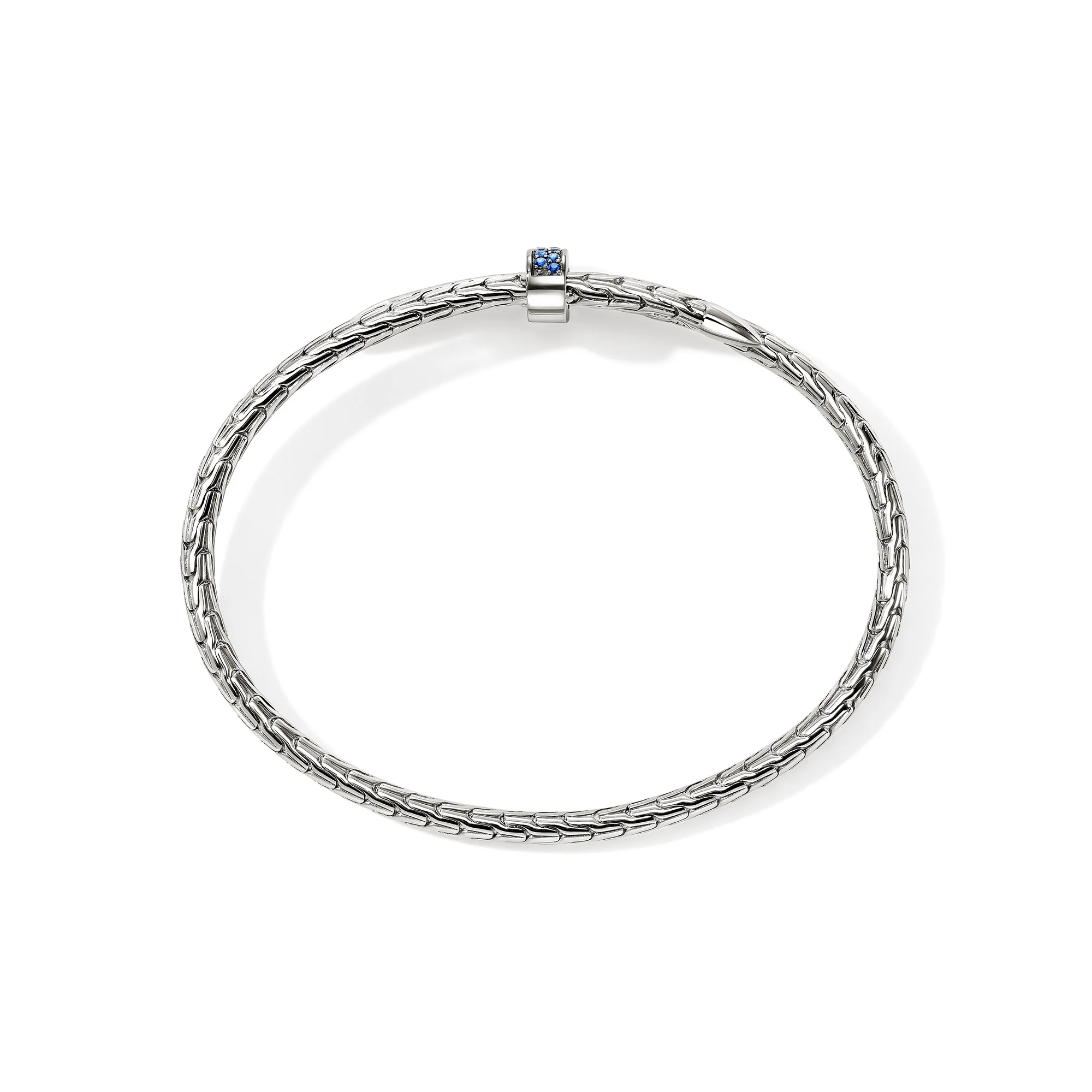 Spear Flex Cuff, Sterling Silver, Blue Sapphire, 4MM|CBS987874BSP - Image 4