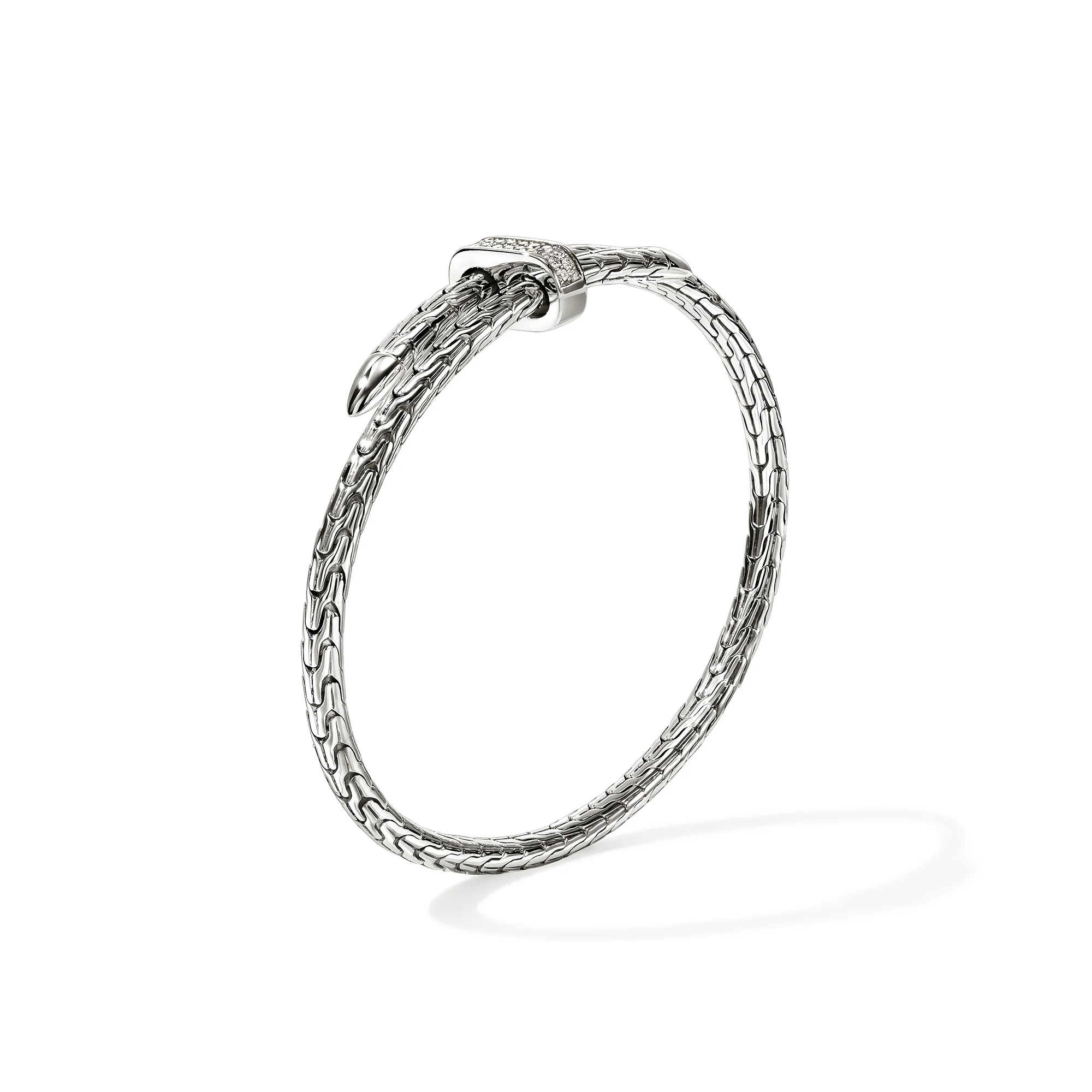 Spear Flex Cuff, Sterling Silver, Diamonds, 4MM|CBP987872DI - Image 3