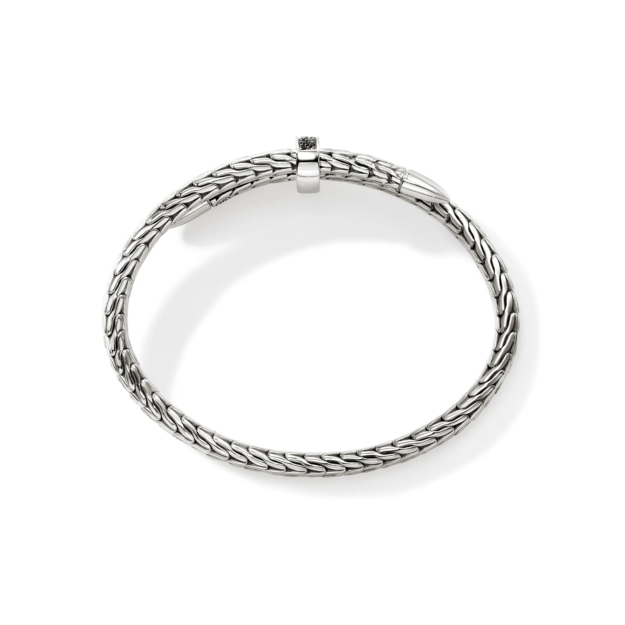 Spear Flex Cuff, Sterling Silver, Gemstones, 5.5MM|CBS9011074BLS - Image 5