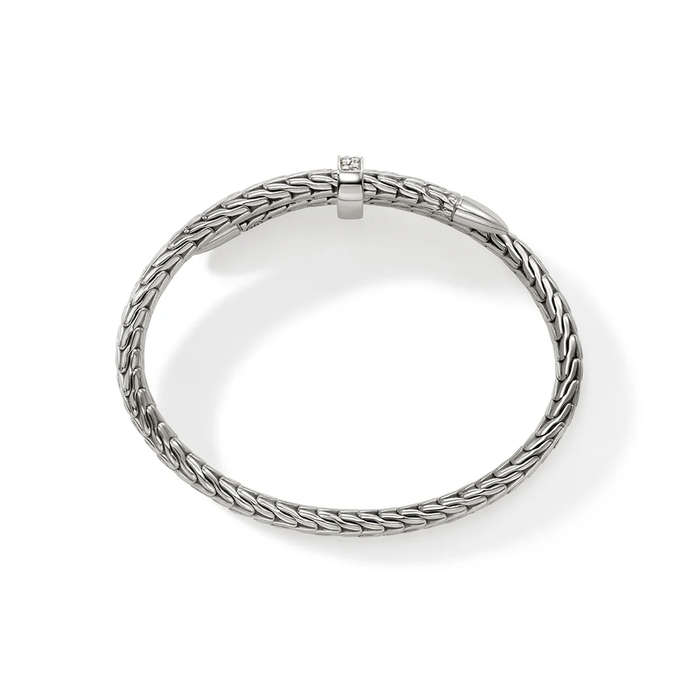 Spear Flex Cuff, Sterling Silver, Diamonds, 5.5MM|CBP9011072DI - Image 5