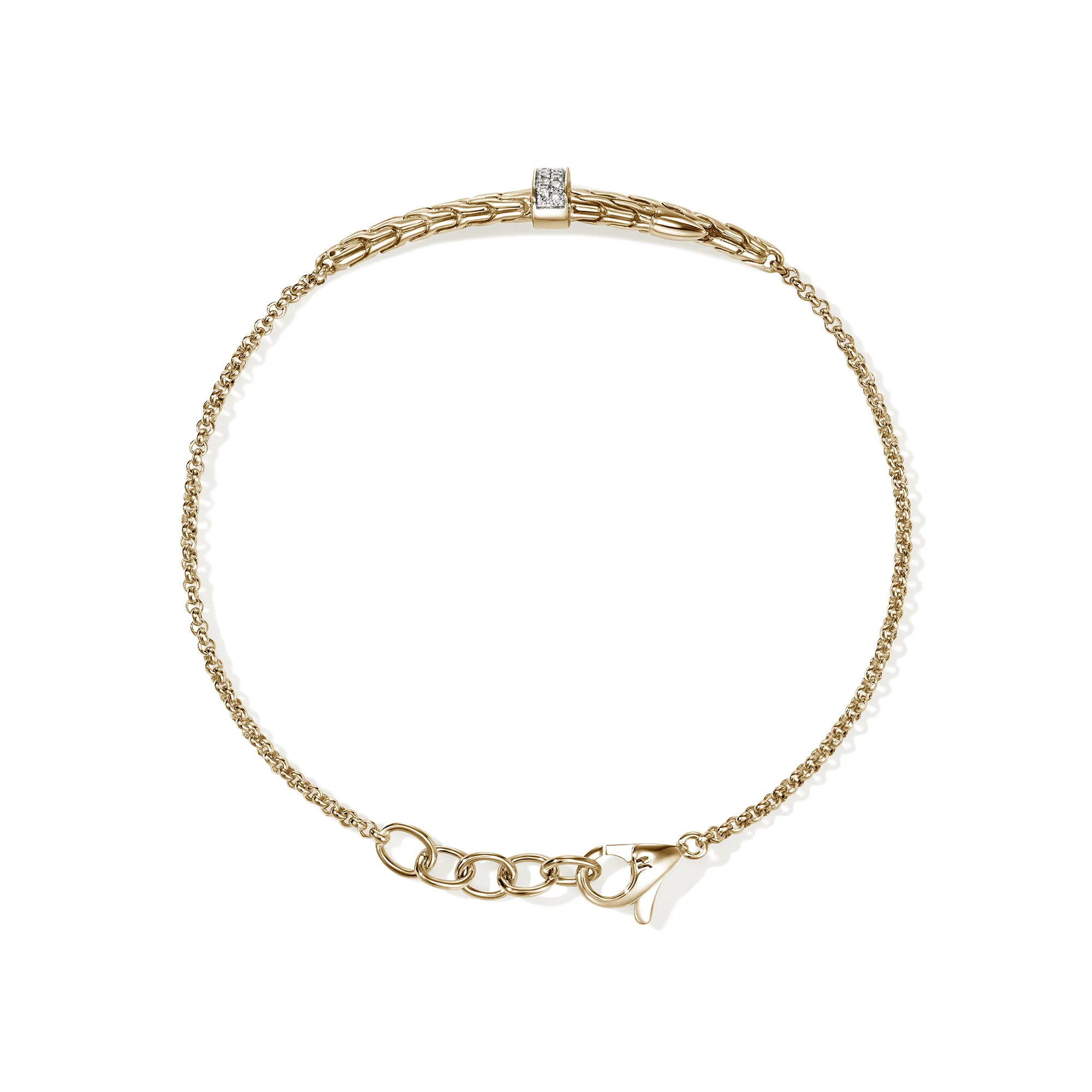 Spear Station Bracelet, Gold, Diamonds|BUGGX989572DI - Image 3