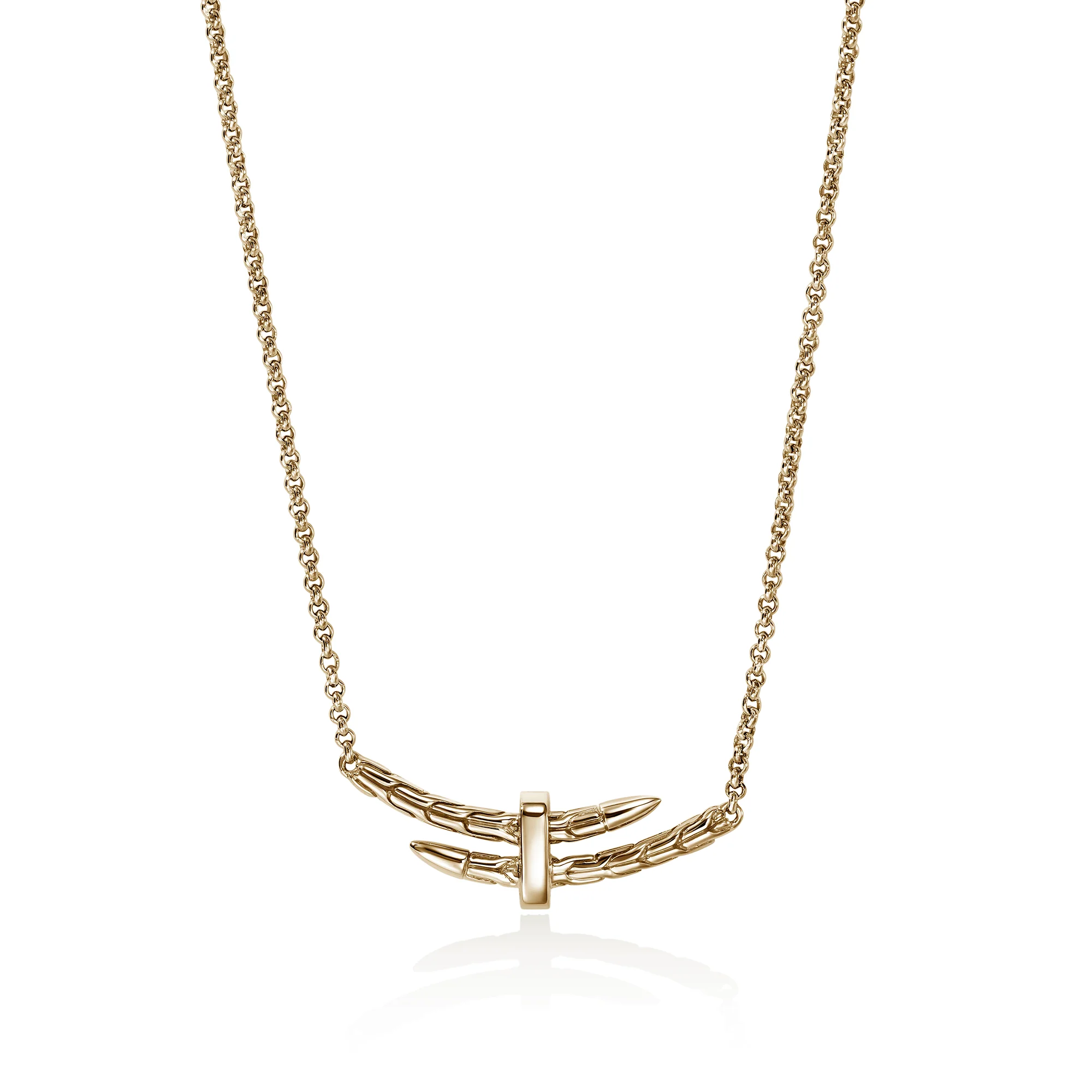 Spear Station Necklace, Gold, Diamonds|NGGX989582DI - Image 3
