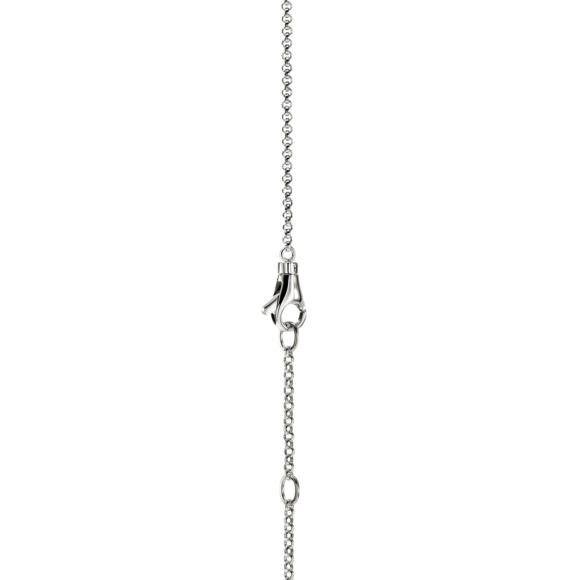 Spear Station Necklace, Sterling Silver, Diamonds|NBP989592DI - Image 4