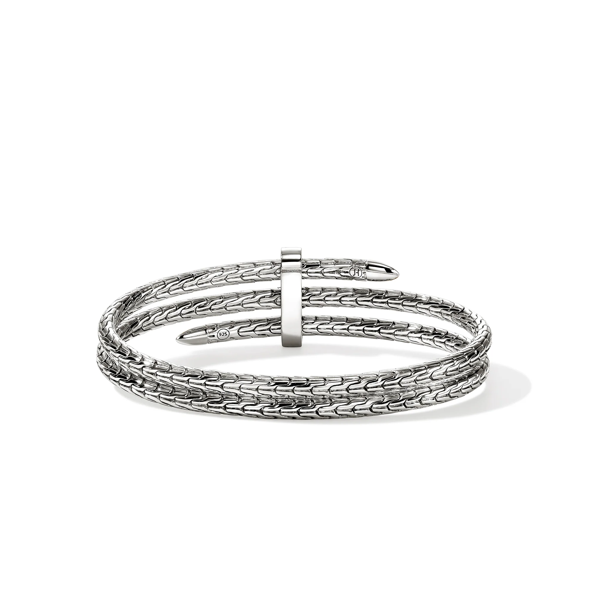 Spear Triple Flex Cuff, Sterling Silver, Diamonds, 4MM|CBP988392DI - Image 4
