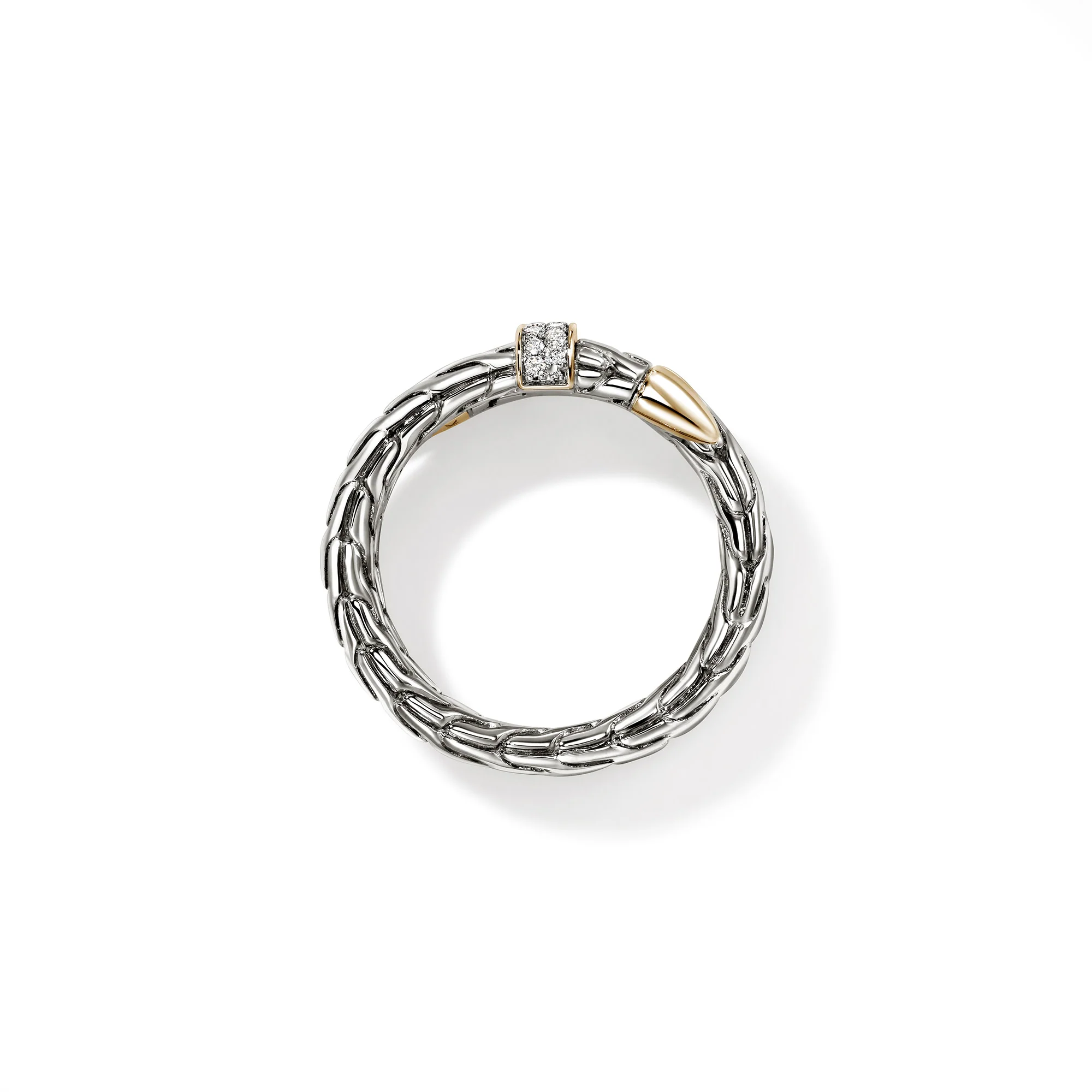 Spear Triple Tier Ring, Gold, Sterling Silver, Diamonds|RZZP986812DI - Image 3