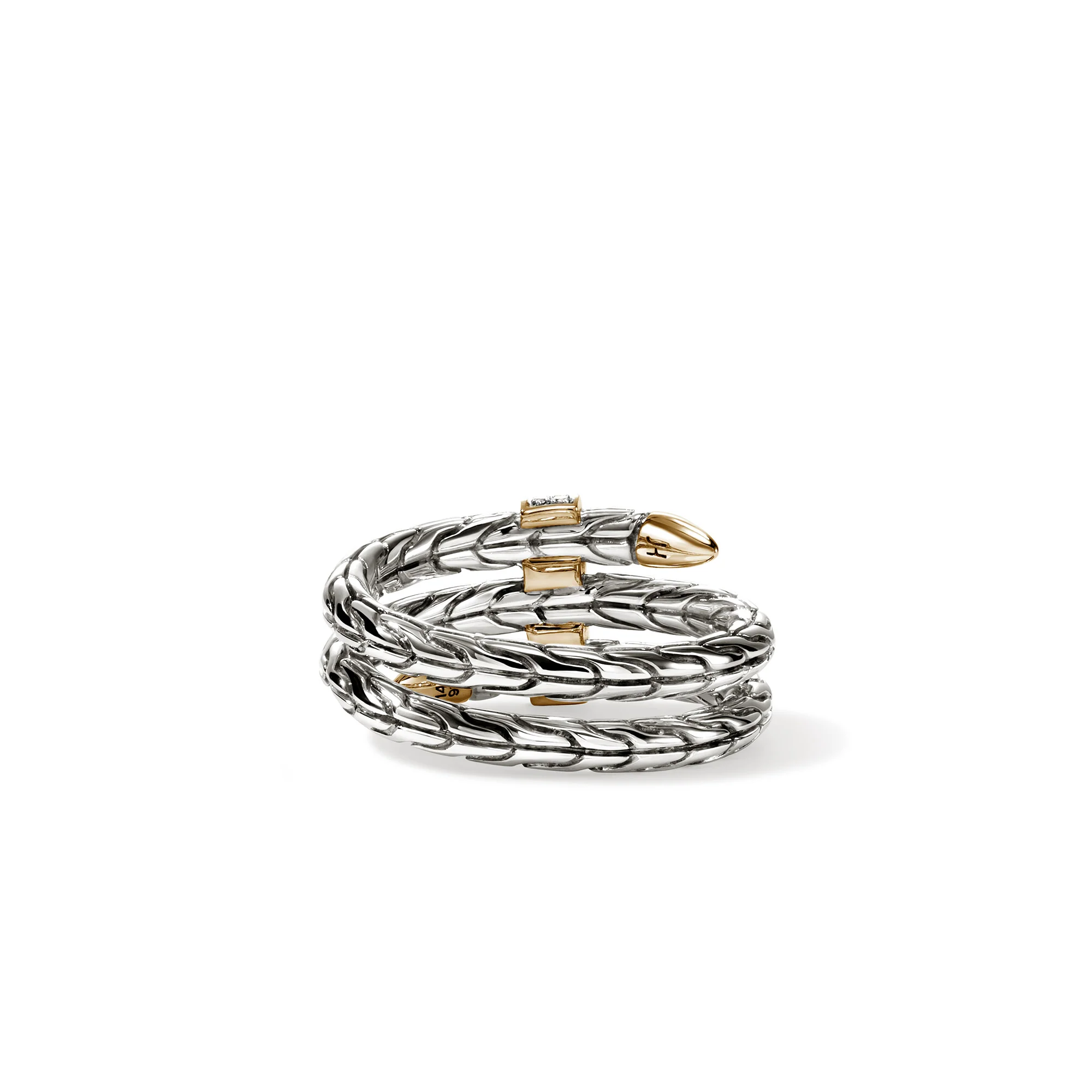 Spear Triple Tier Ring, Gold, Sterling Silver, Diamonds|RZZP986812DI - Image 4