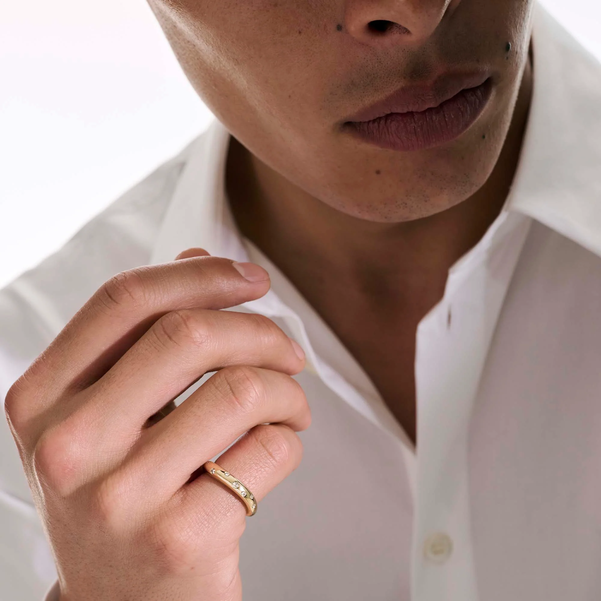 Surf Ring, Gold, Diamonds, Slim|RGGX9011182DI - Image 7