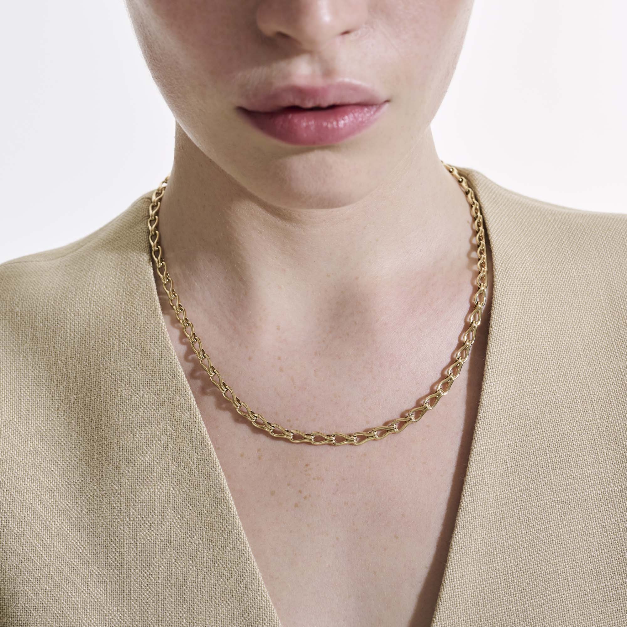 Surf Necklace, Gold, 5MM|NGG901091 - Image 6