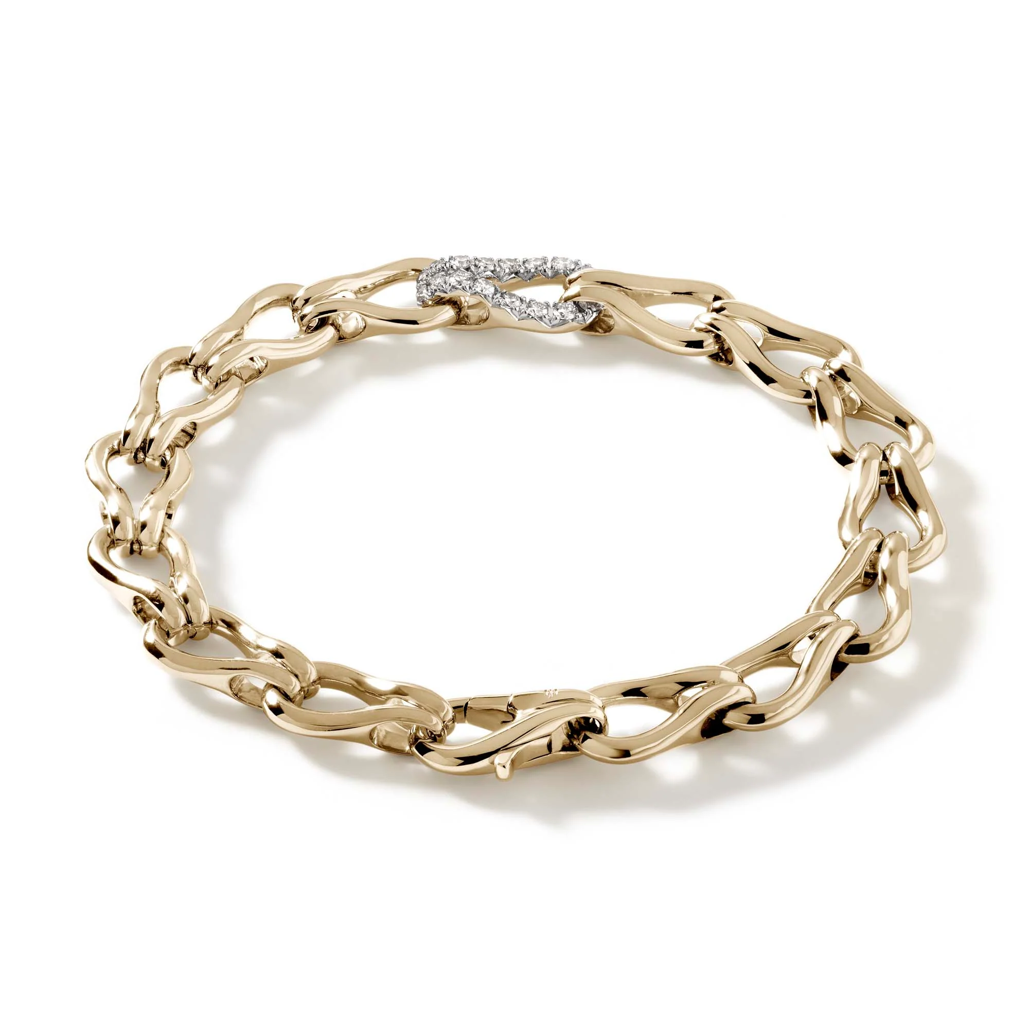 Surf Bracelet, Gold, Diamonds, 8.5MM|BUGGX90109022DI - Image 4