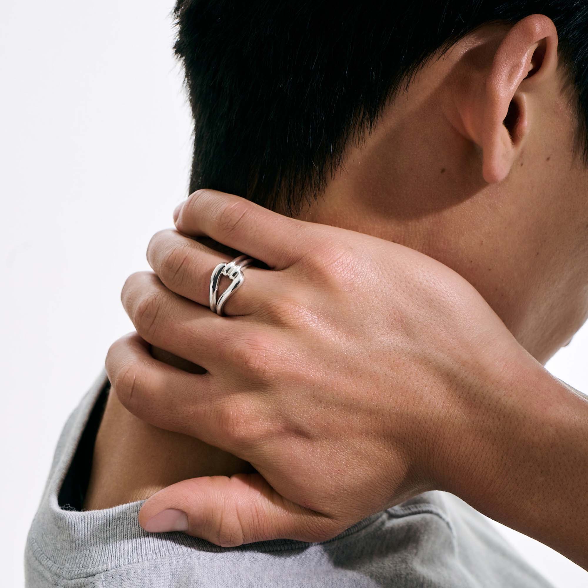 Surf Link Ring, Sterling Silver|RB901081 - Image 7