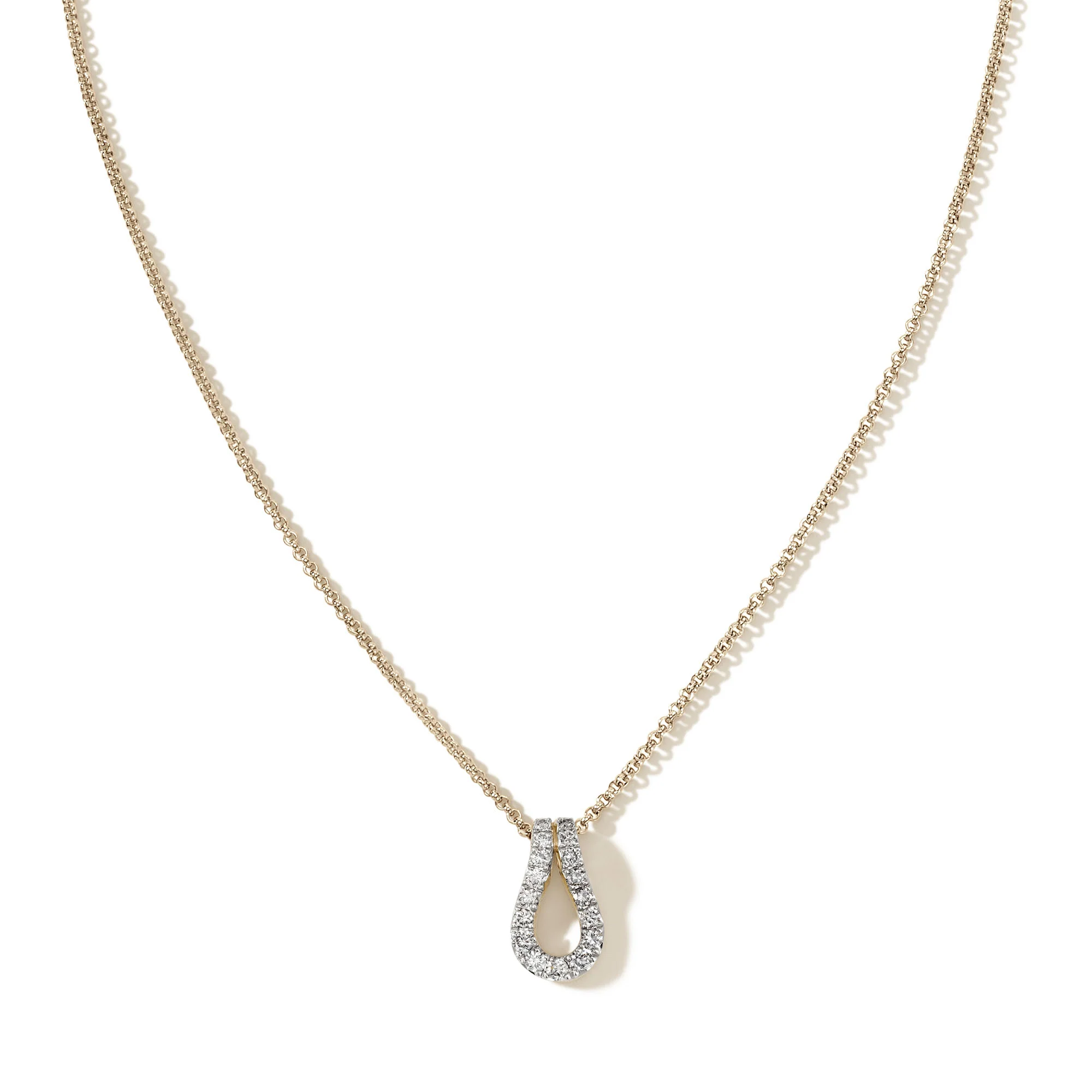 Surf Pendant Necklace, Gold, Diamonds|NGGX90107422DI - Image 3