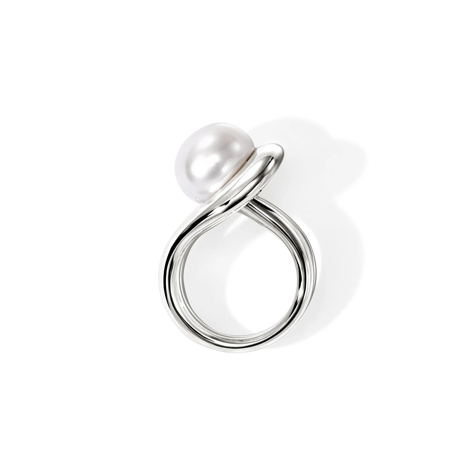Surf Ring, Sterling Silver, Pearl|RB895081 - Image 4
