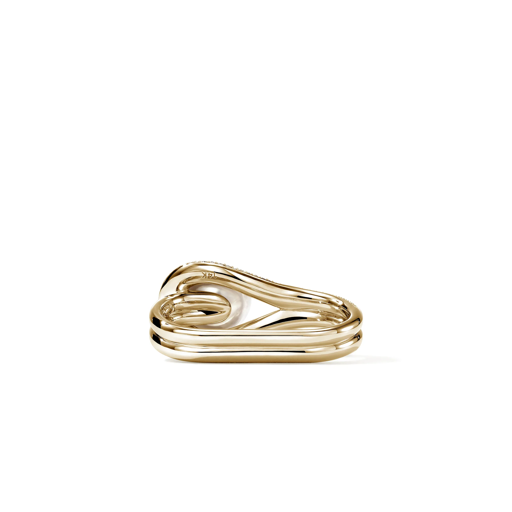 Surf Two Finger Ring, Gold, Diamonds, Pearl|RGGX895152DI - Image 3