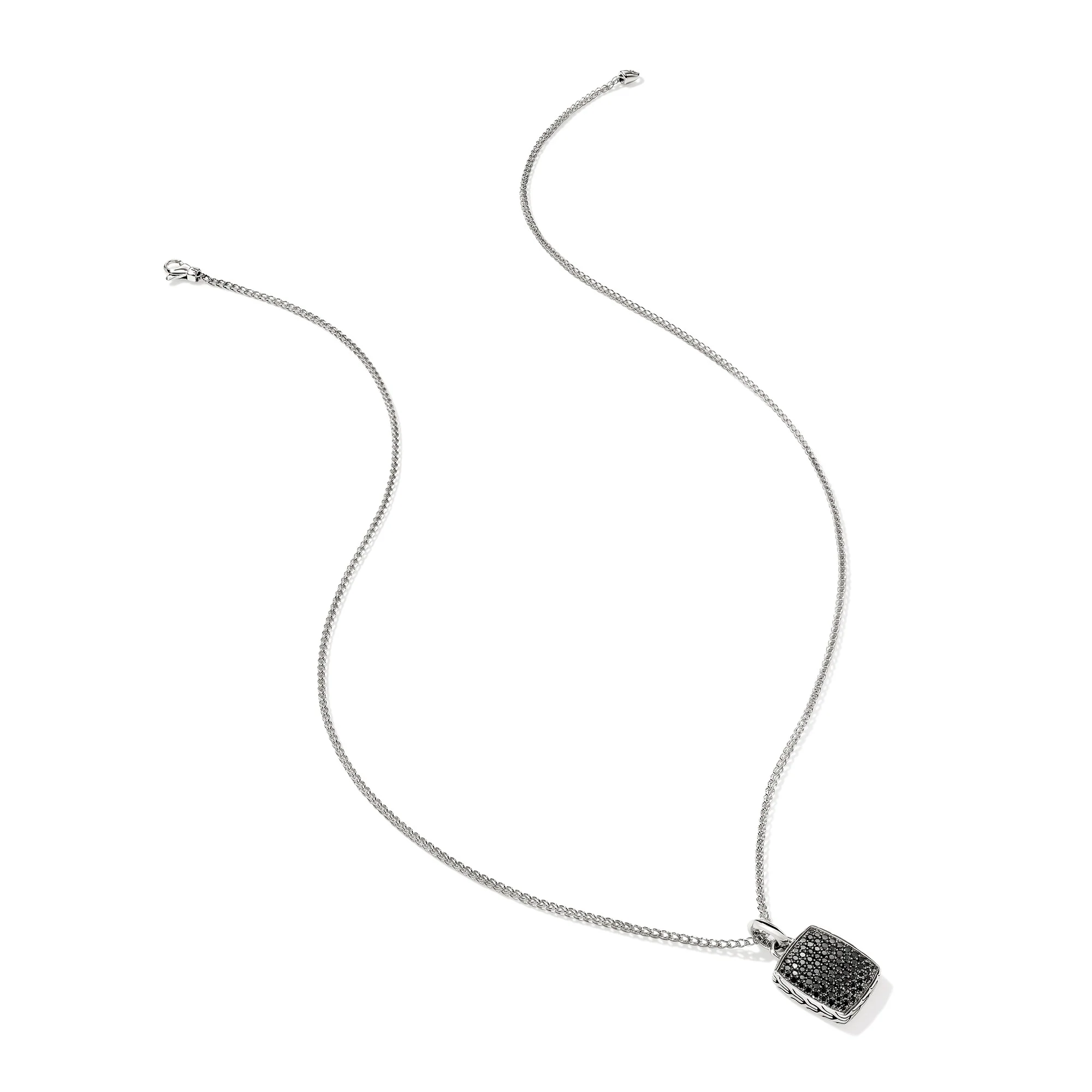 Tag Necklace, Sterling Silver, Gemstones|NMS9010804BLS - Image 3