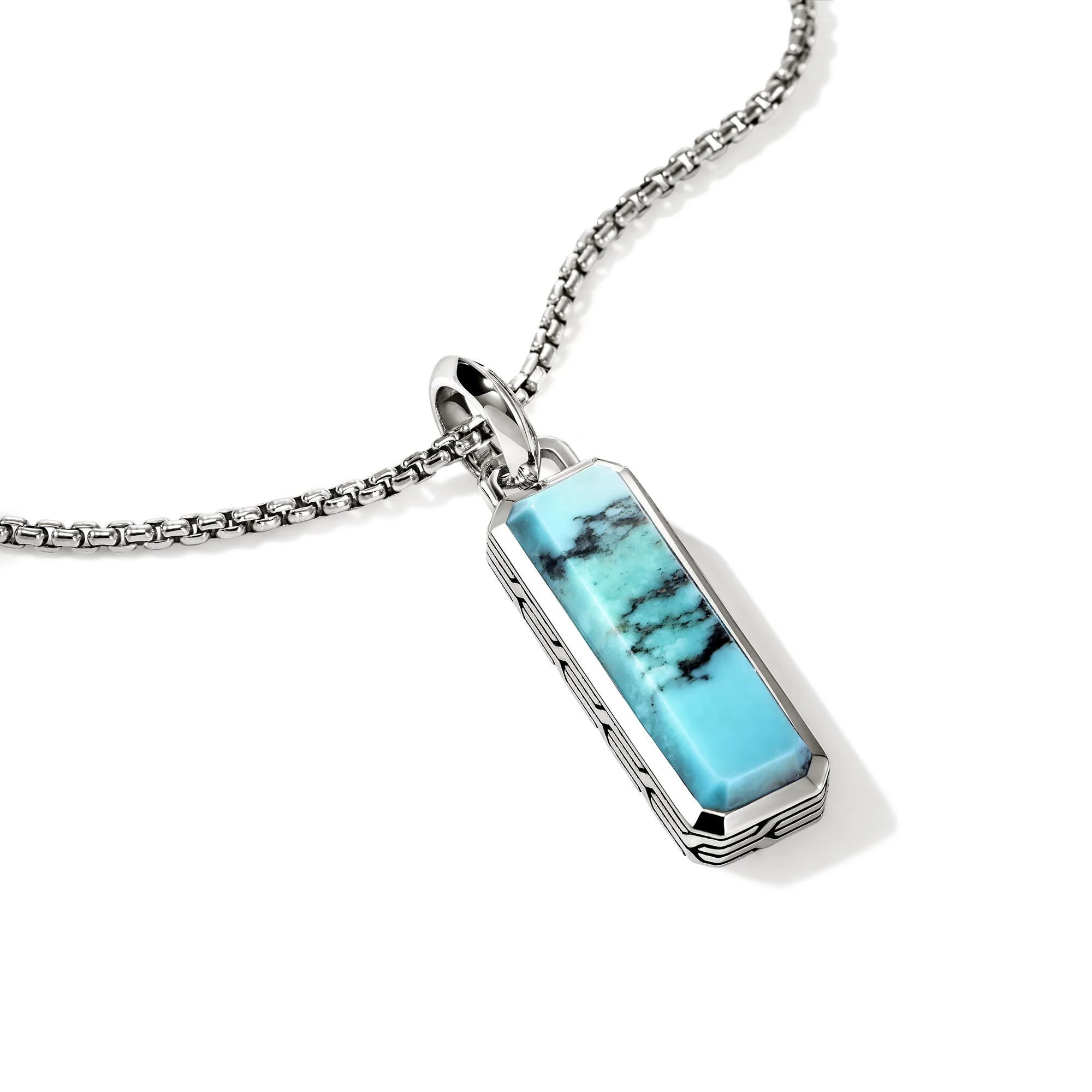Turquoise Talisman Necklace, Sterling Silver|NMS988001TQ - Image 2