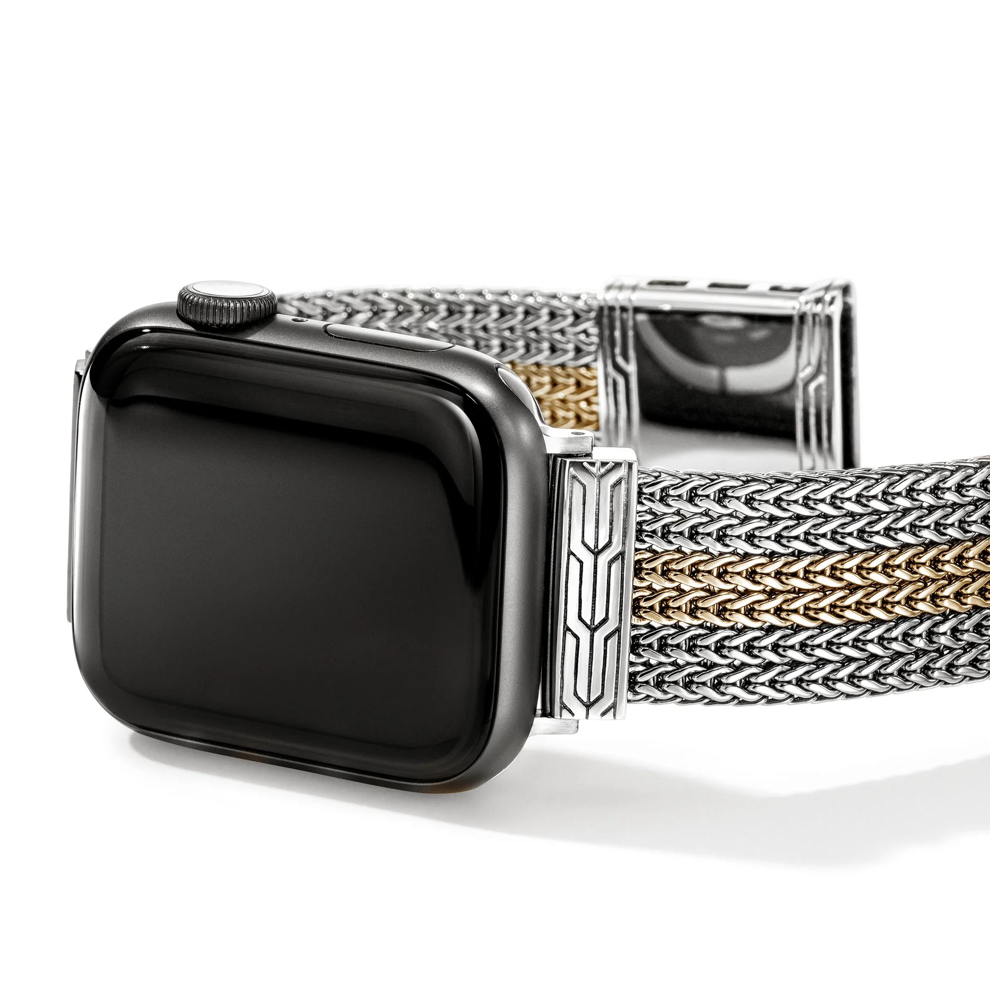 Smart Watch Strap, Gold, Sterling Silver, 18MM|WZZ986521 - Image 2